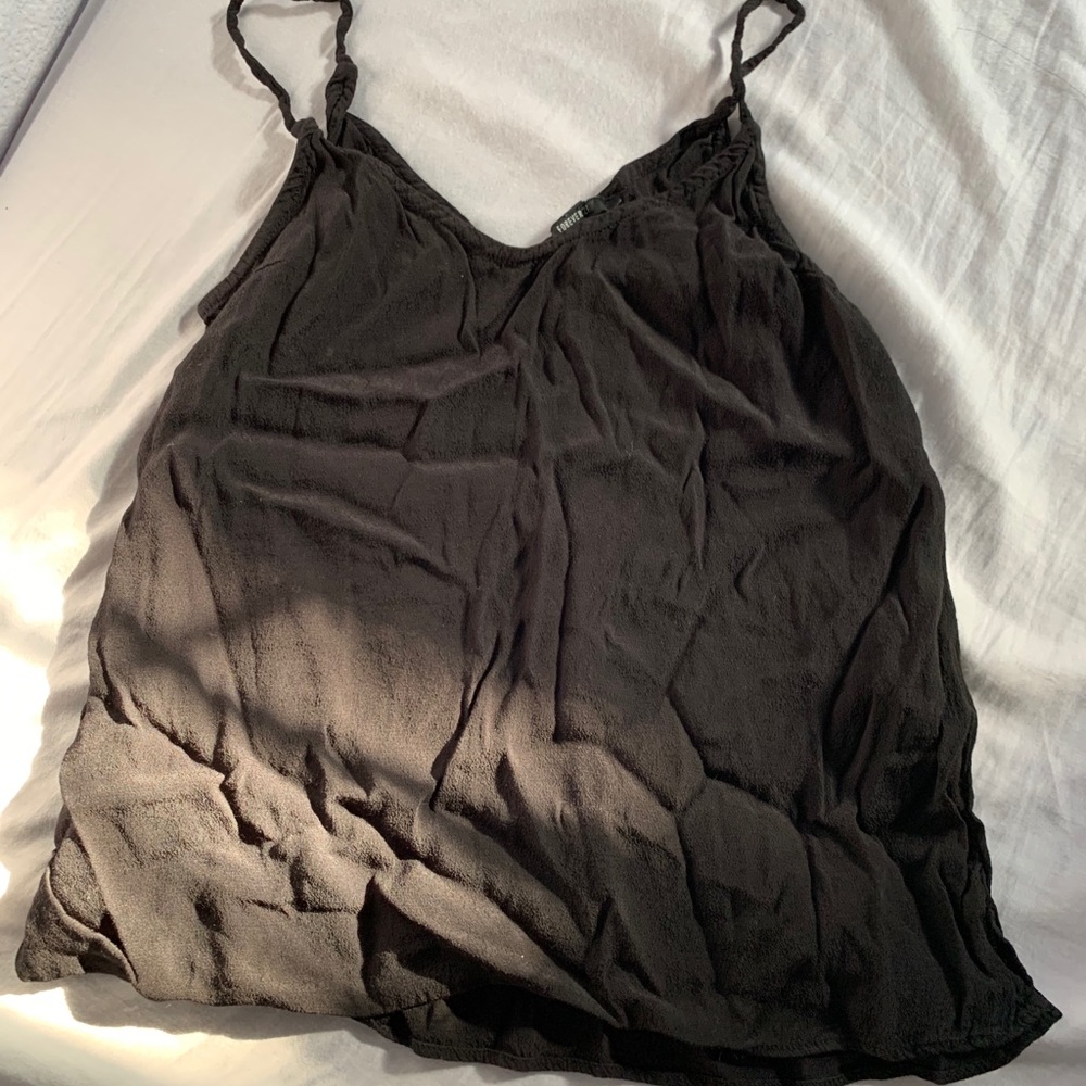 flowy black tank top